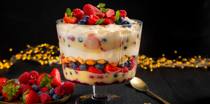 Recept Kerst trifle met zachtfruit