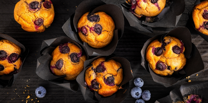 Recept blauwe bessen muffins zonder suiker