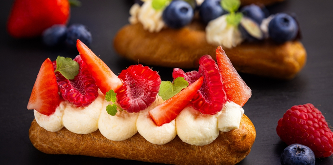 Recept eclairs met zachtfruit