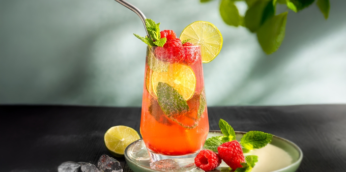Recept frambozen mojito mocktail