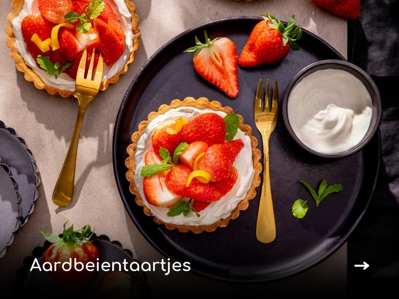 Recept inspiratie aardbeientaartjes