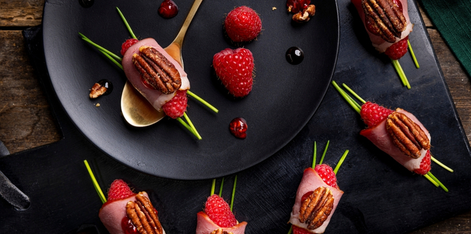 Recept eendenborstrolletjes met frambozen